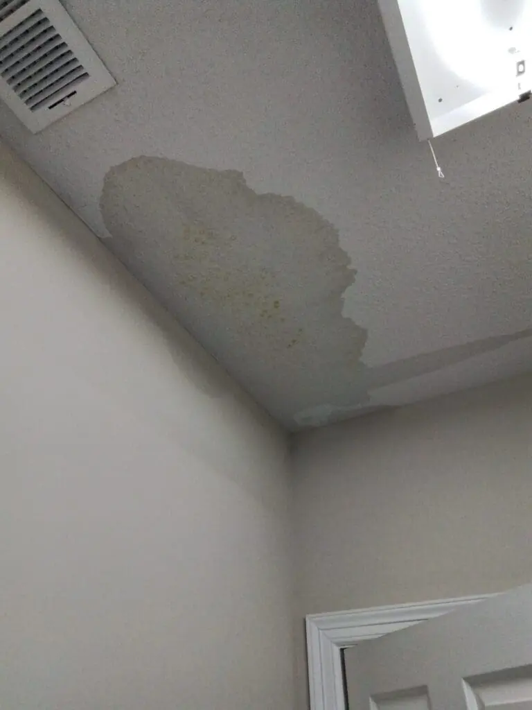 Ceiling water damage