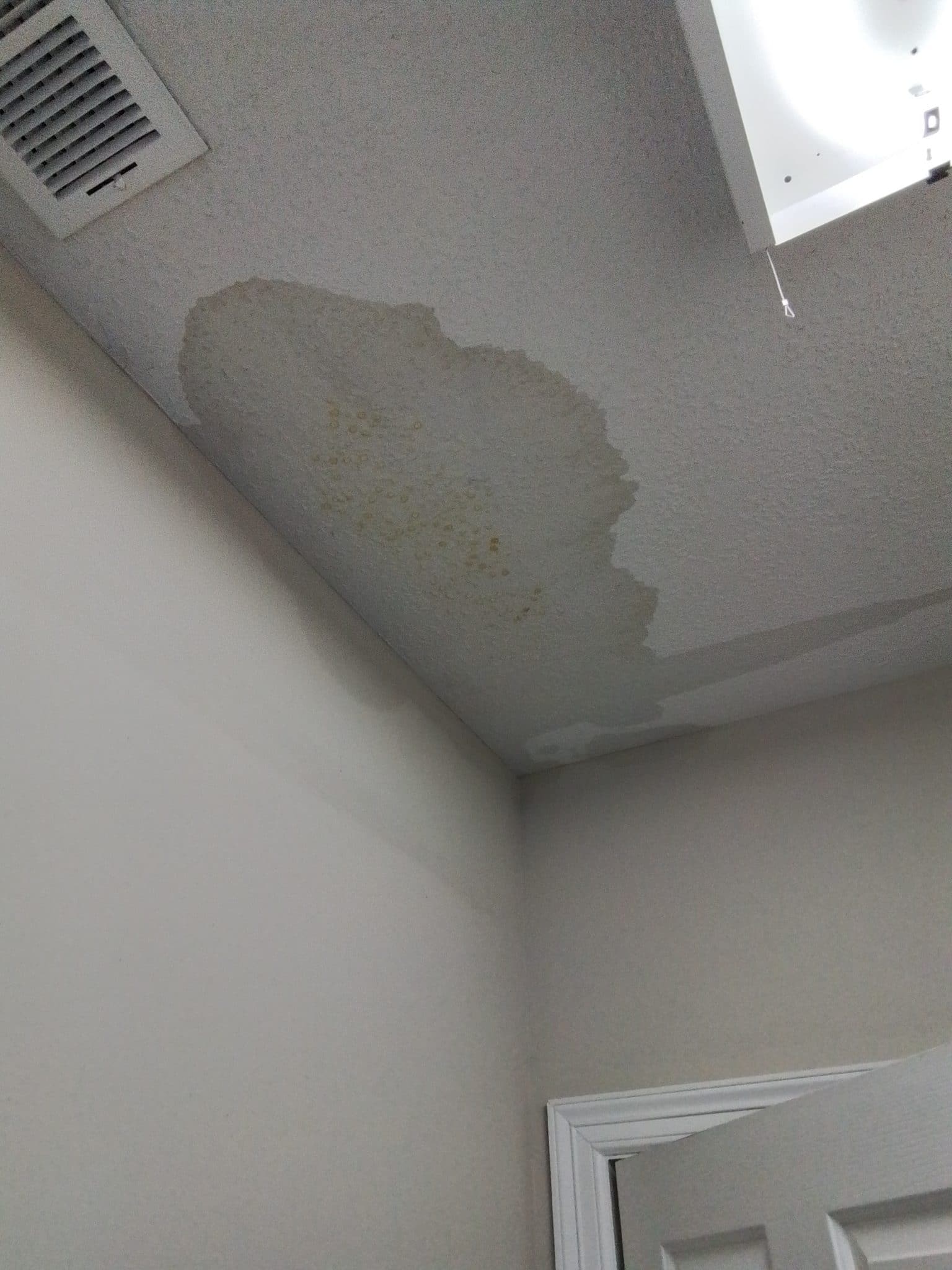 Ceiling water damage