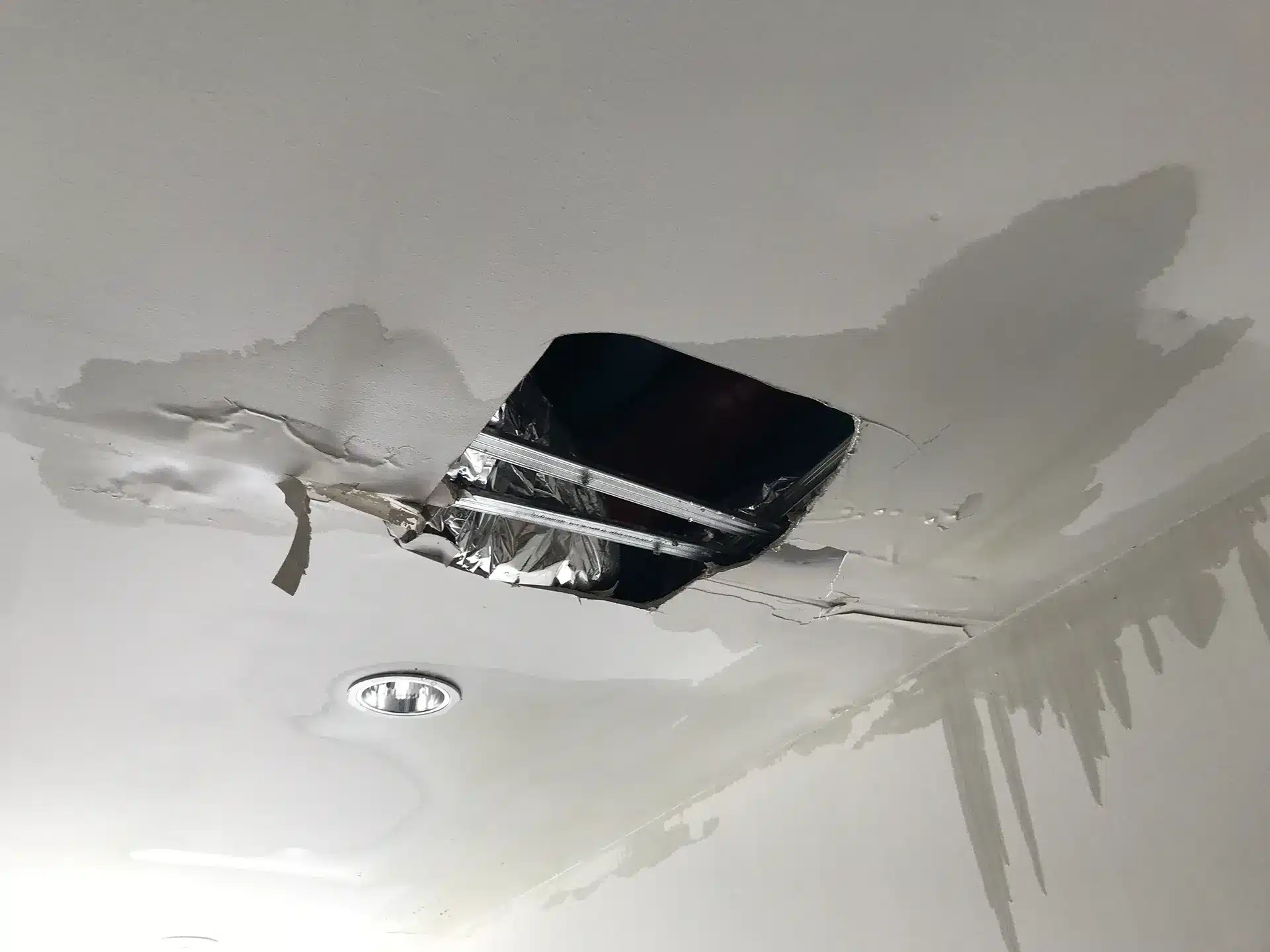 Leaking house roof