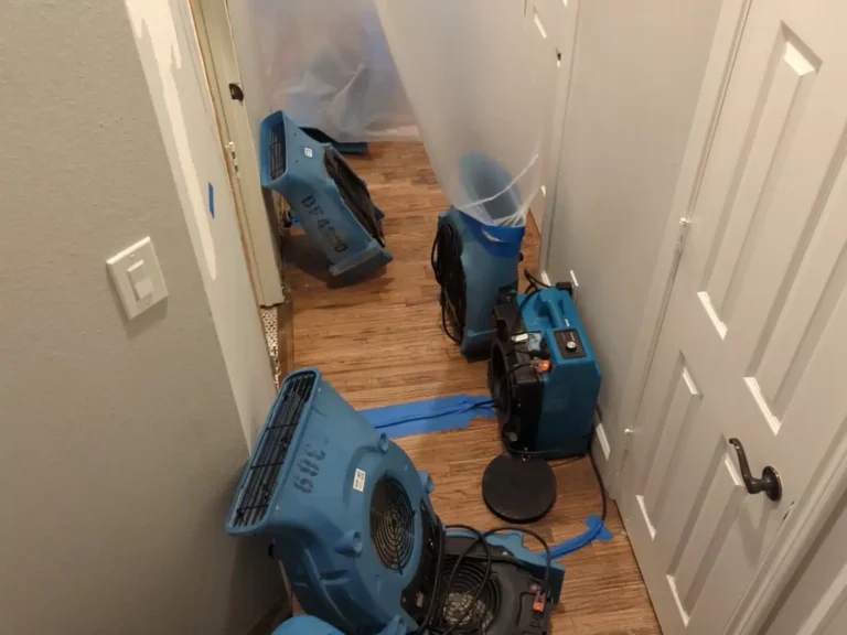 Drying equipment in hallway