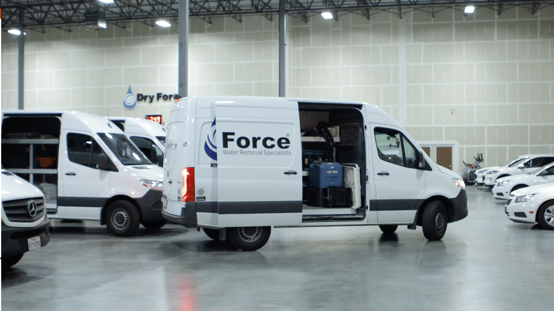 Dry Force service vans