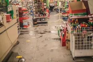 Water damage retail store