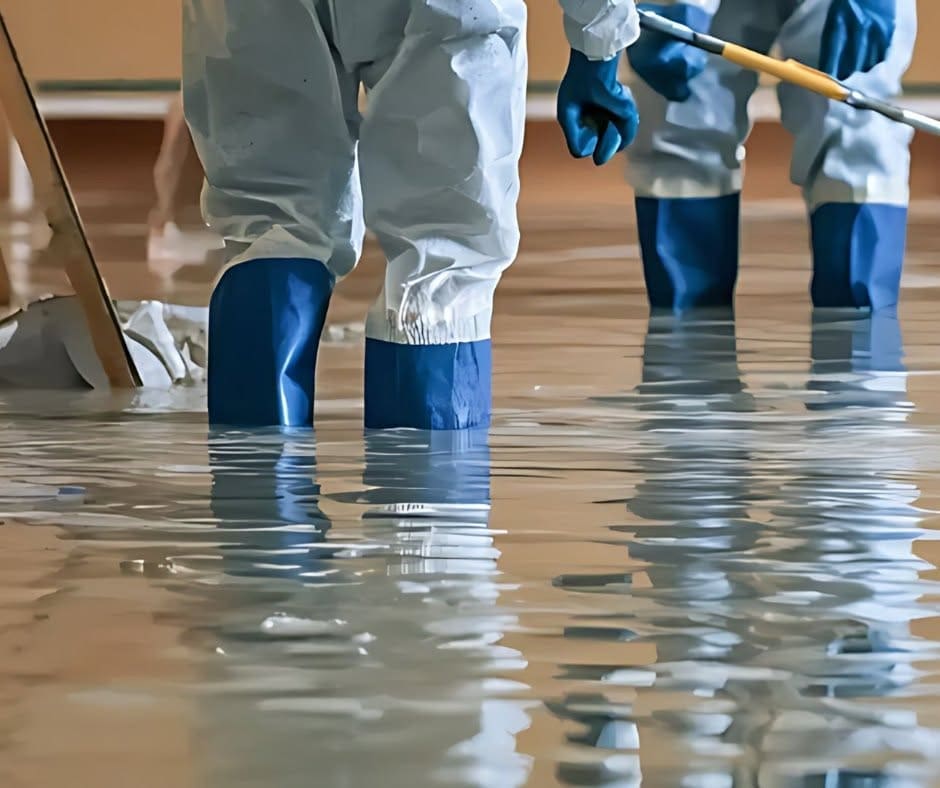 water damage restoration process