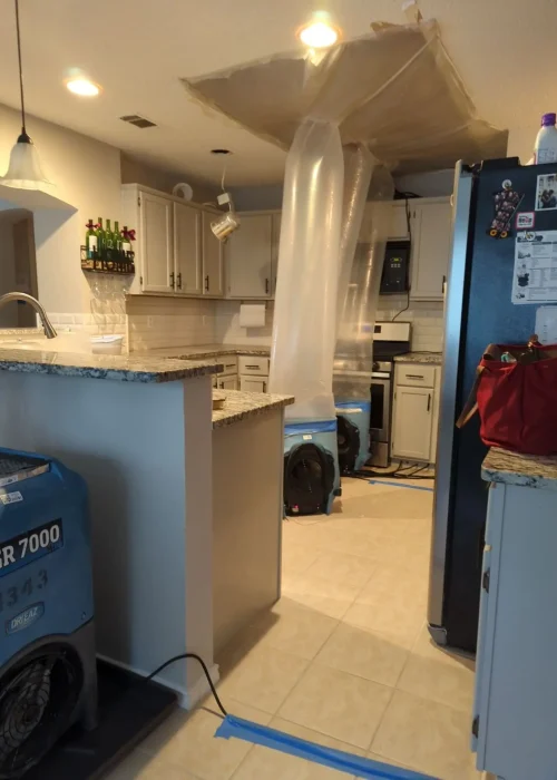 Drying equipment in kitchen